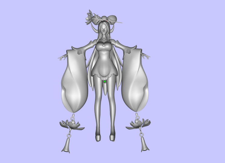 王者榮耀貂蟬GK白模，3D打印模型